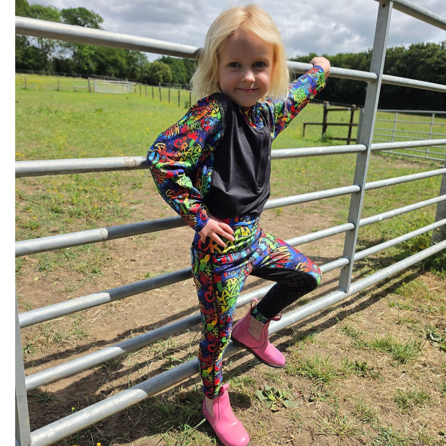 Graffiti Jodhpurs Kids Equestrian