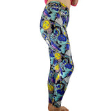 24/7 Full Length Leggings – Mystic Symbols Halloween Pattern