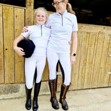 Performance Competition Pull On Breech - White/ Black seat