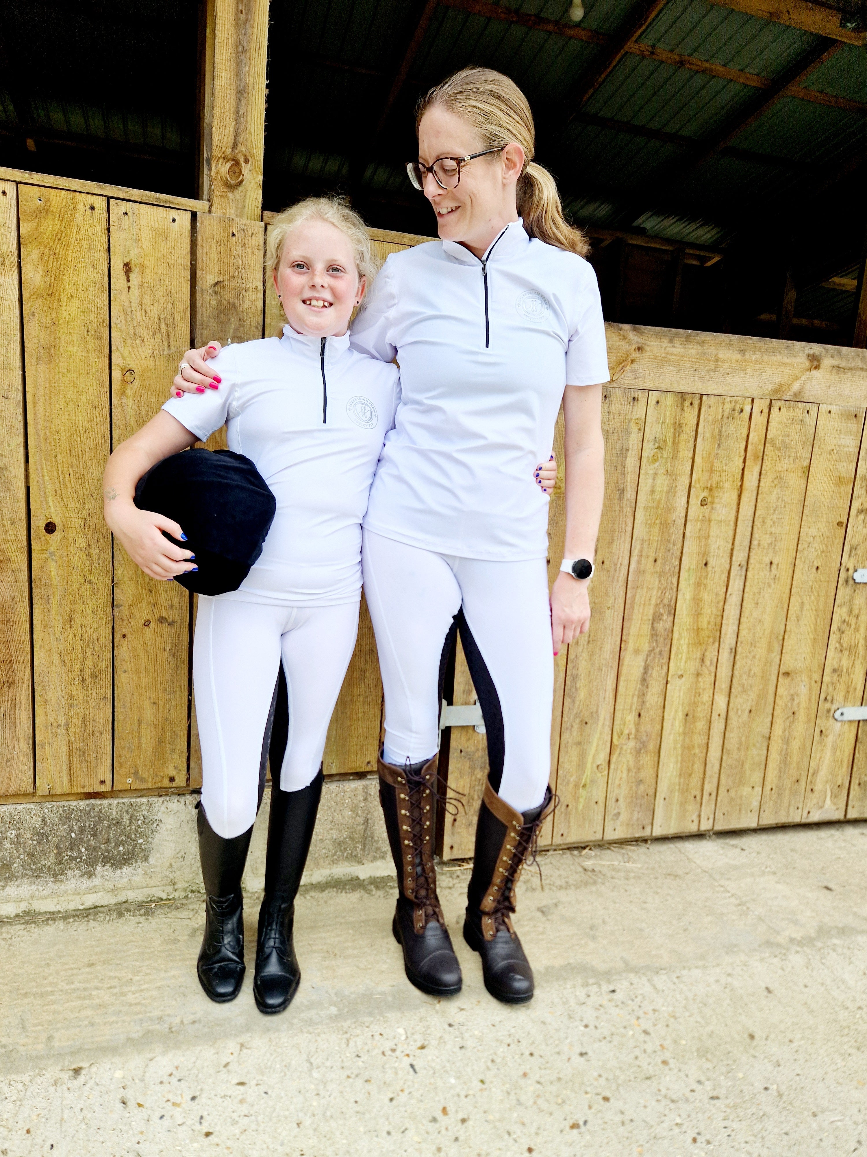 Performance Competition Pull On Breech - White/ Black seat