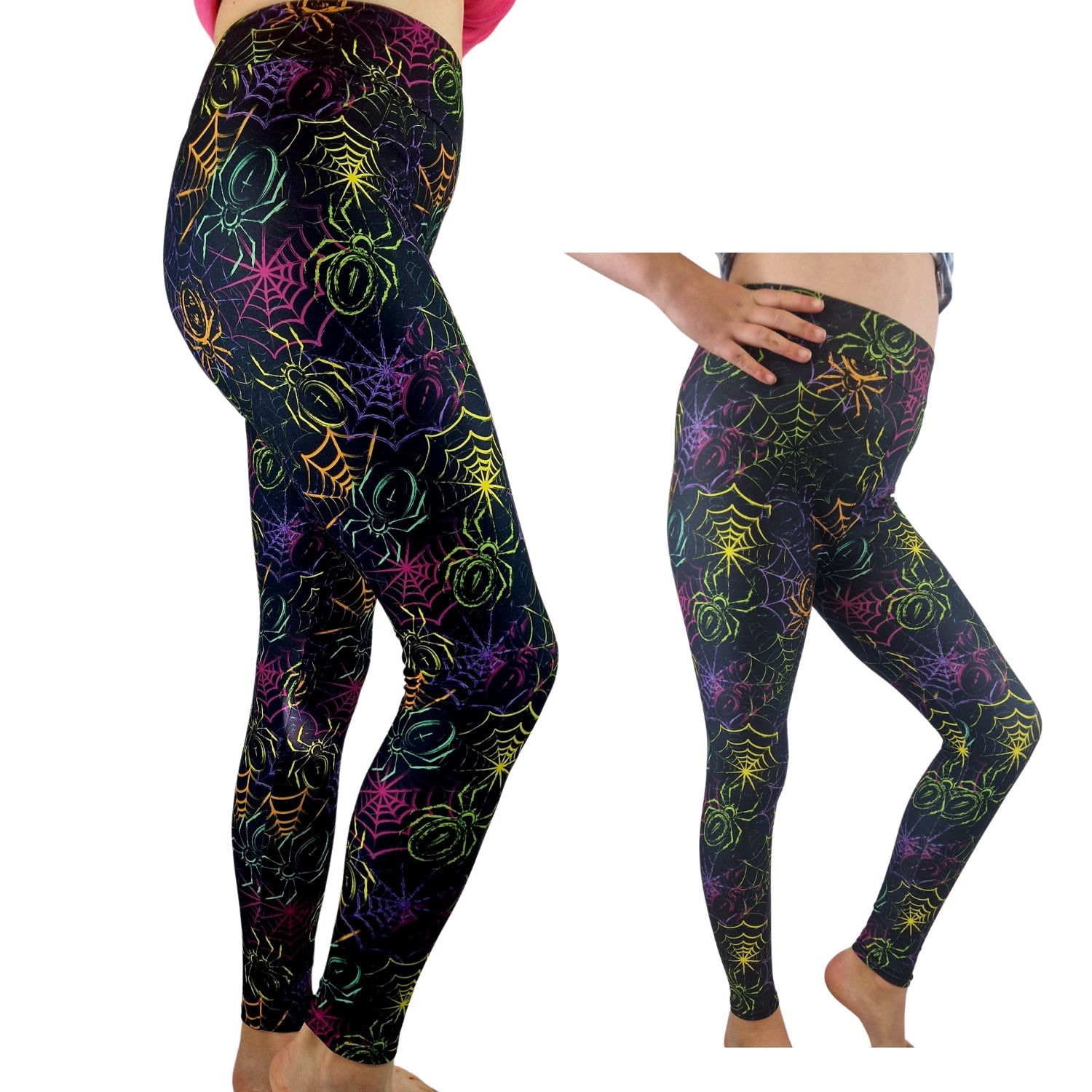 Funky Fit 24/7 Full Length Leggings –  Spinning Web Pattern
