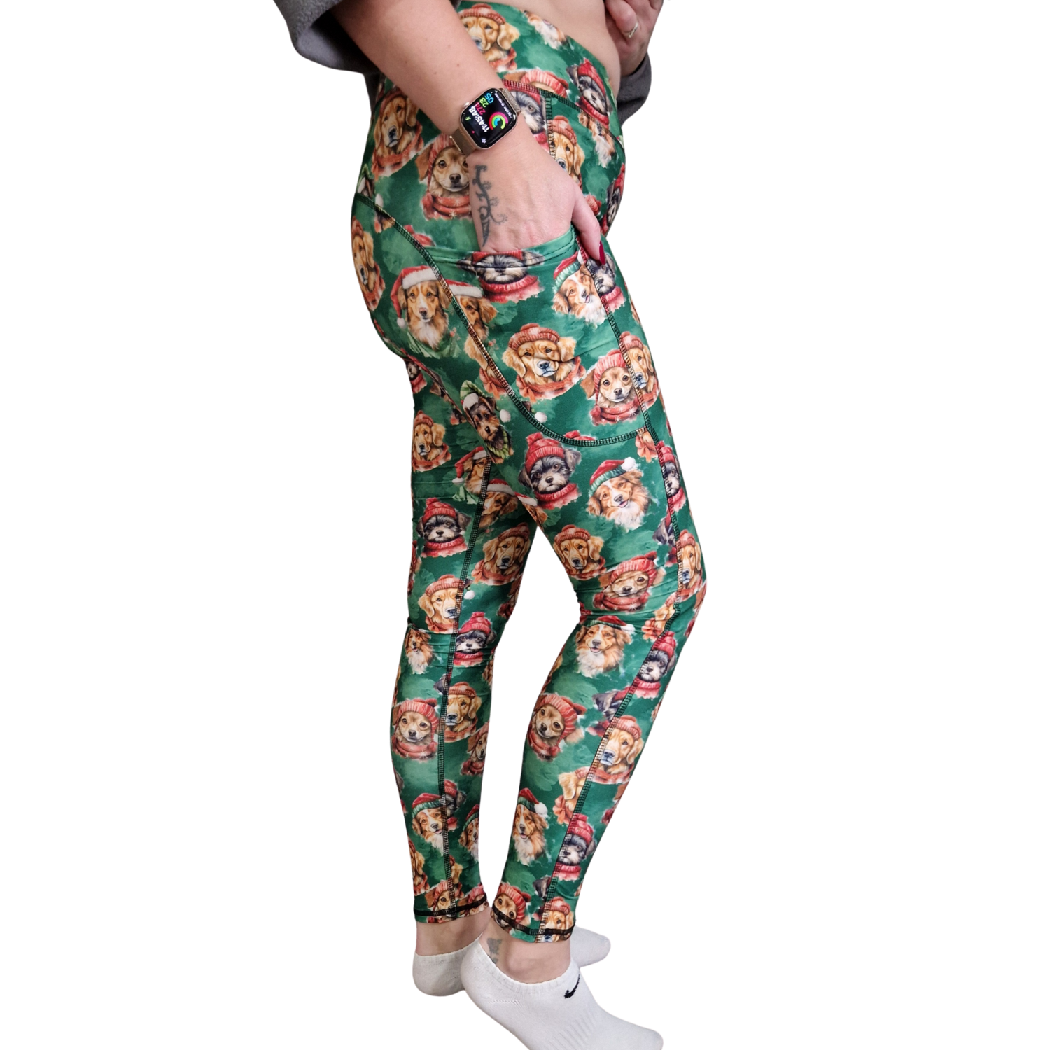 SCULPT Yoga Full Length Leggings - Santa Paws