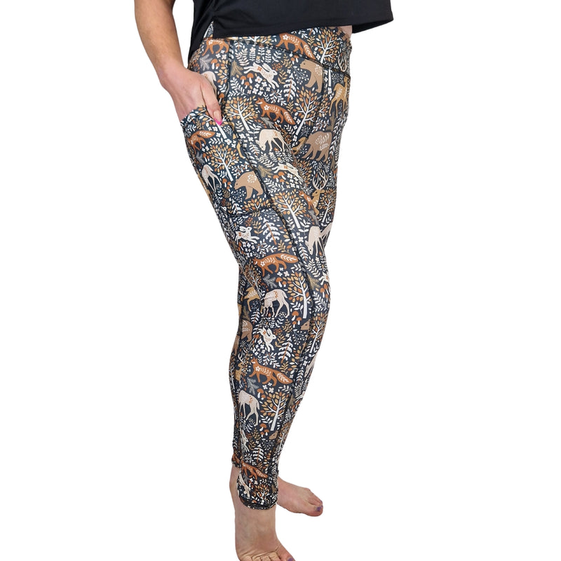 SCULPT Yoga Leggings- Winter Forest