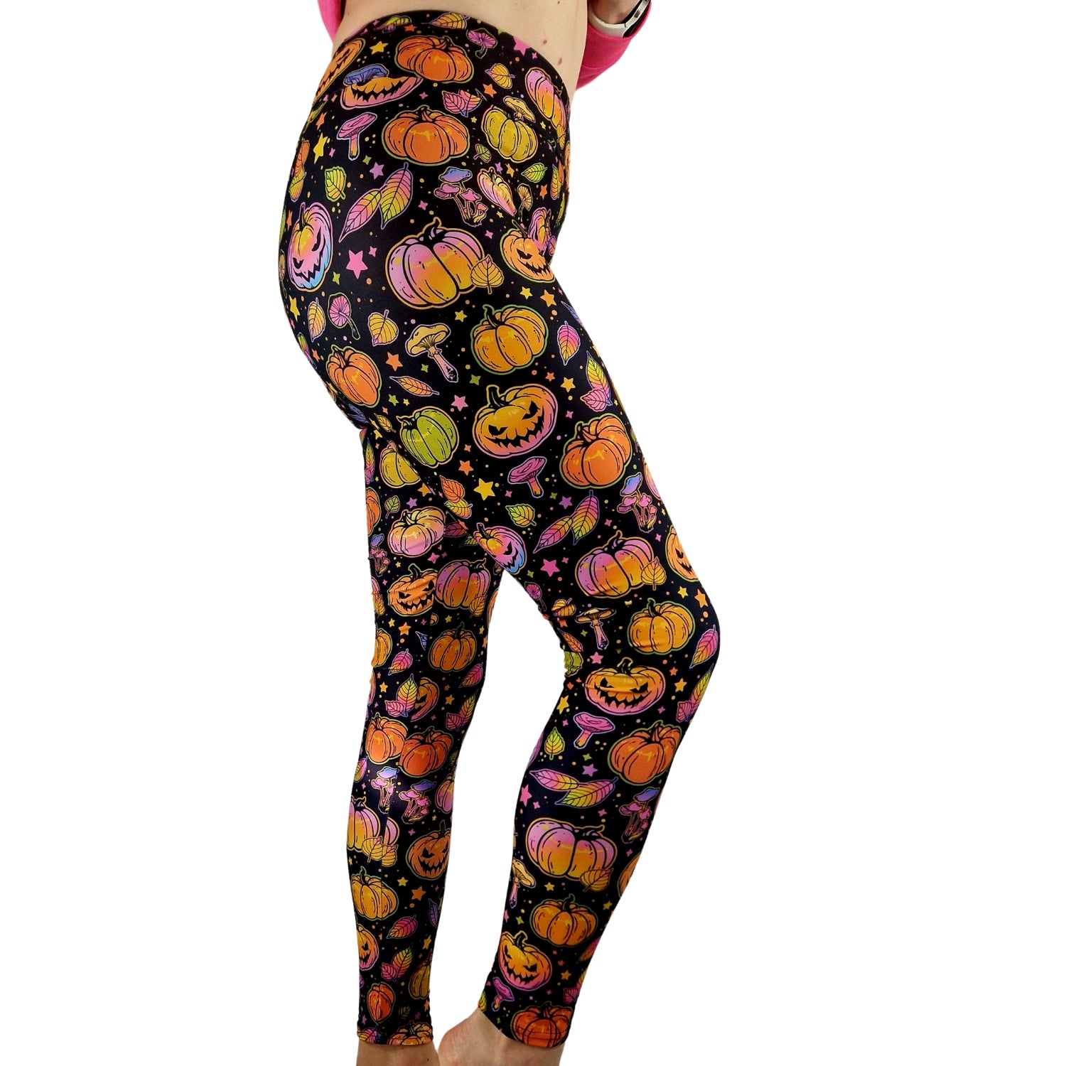 Funky Fit 24/7 Full Length Leggings –  Pumpkin Fall Pattern