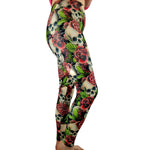 Funky Fit 24/7 Full Length Leggings –  Skull N Roses Pattern