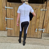 Performance Competition Pull On Breech - White/ Black seat