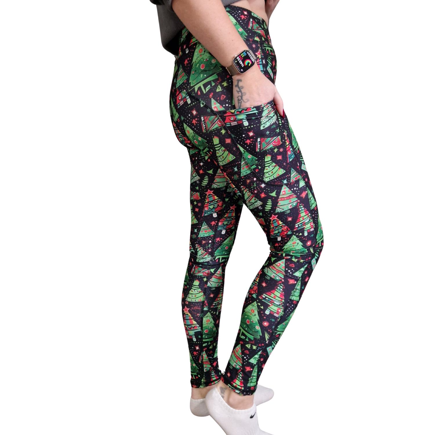 SCULPT Yoga Full Length Leggings - Festive Forest