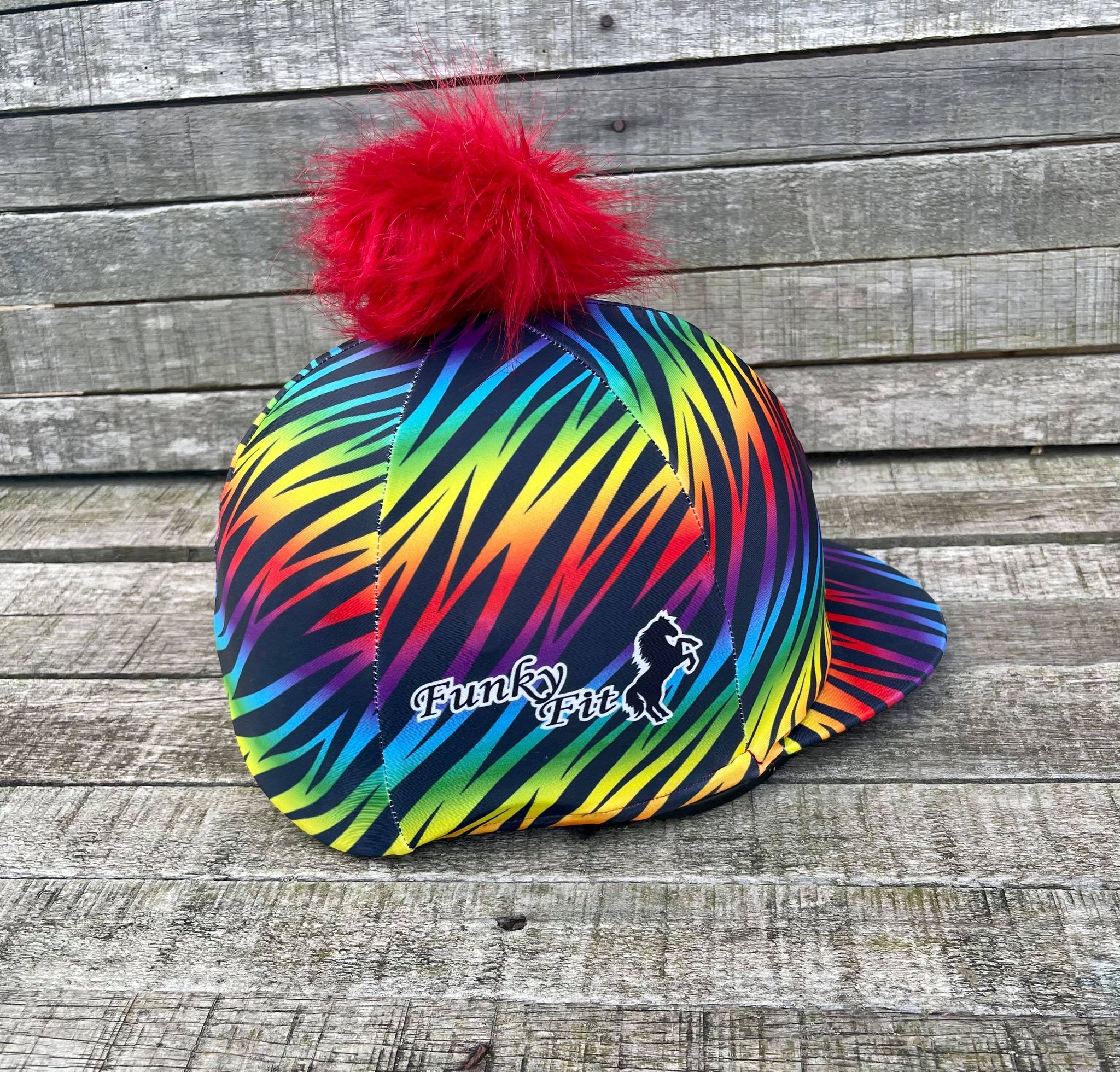 Rainbow Zebra Riding Set Offer (Jods, Base & Hat Silk)