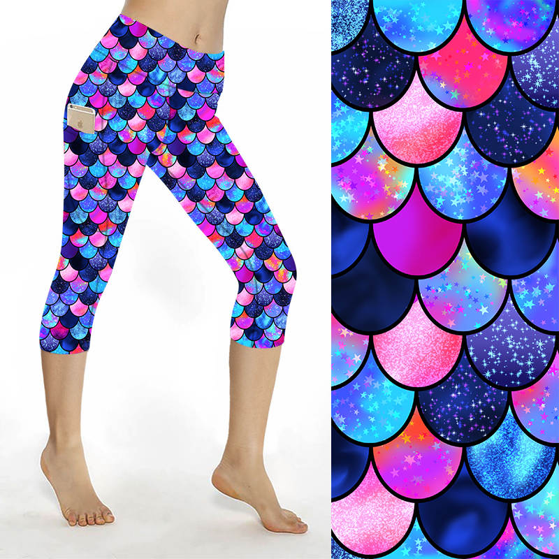 Funky Fit SCULPT Yoga Capri Leggings - Mermazing