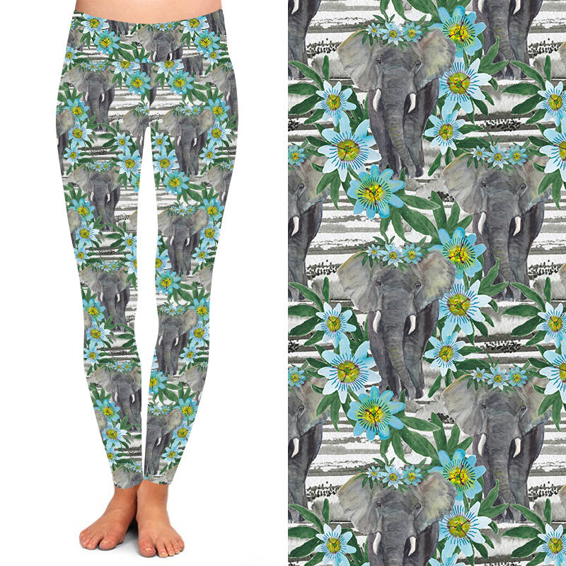 Funky Fit 24/7 Leggings – Elephant Bloom