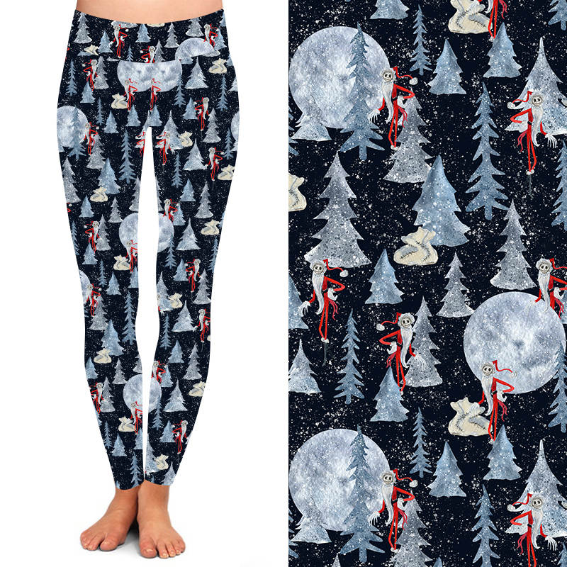 Funky Fit Yoga Leggings - Nightmare Santa