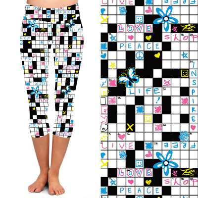 Funky Fit 24/7 Capri Leggings – Crossword Mania