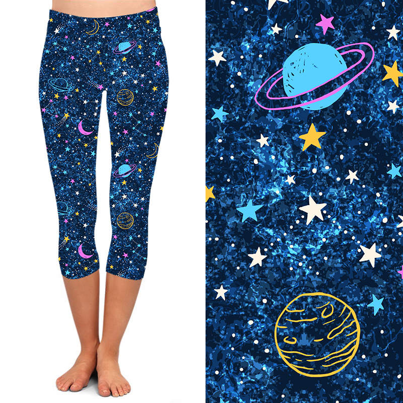 Funkly Fit 24/7 Capri Leggings – Outta this world