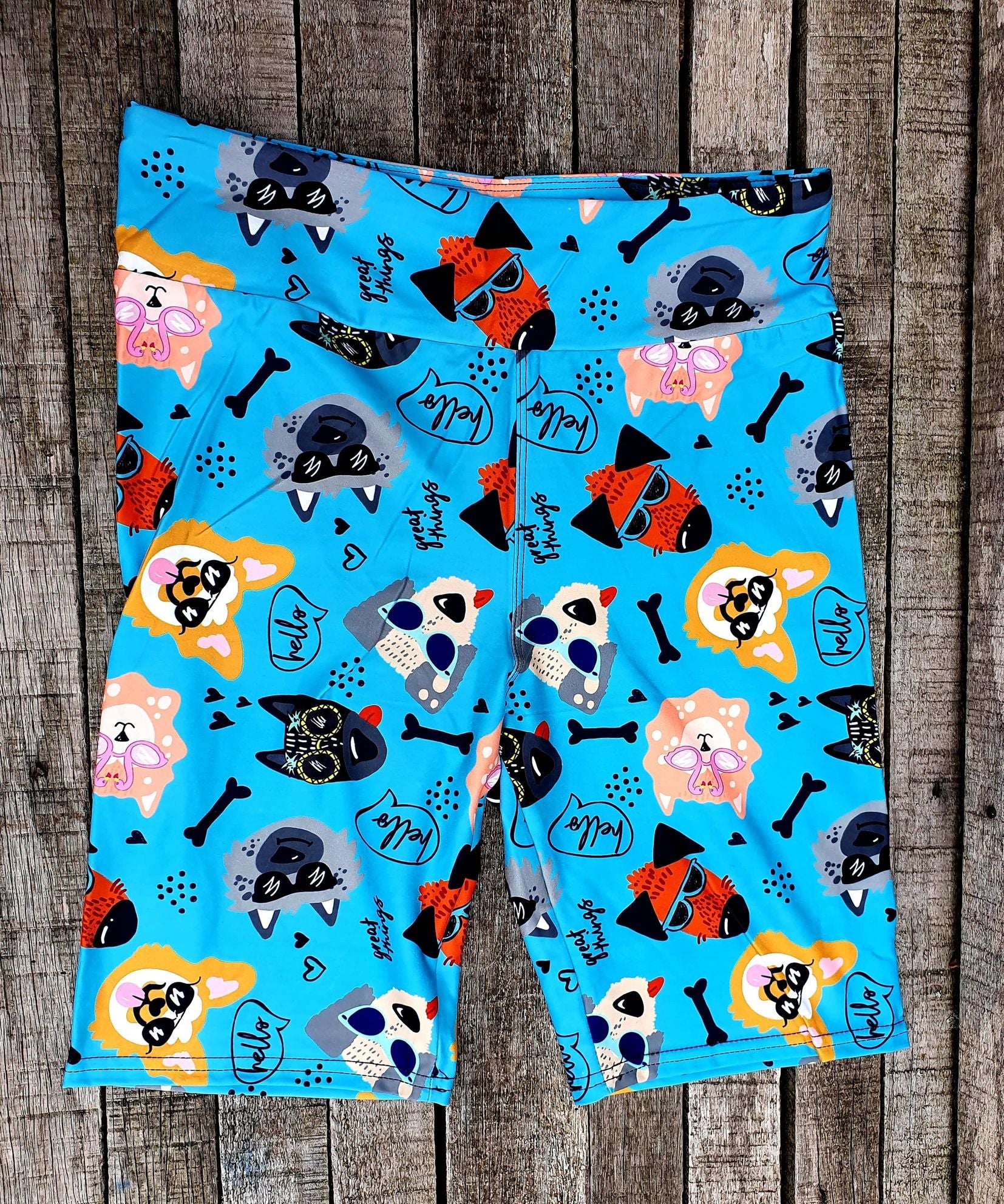 Funky Fit 24/7 Biker Shorts - Dozens of Dogs