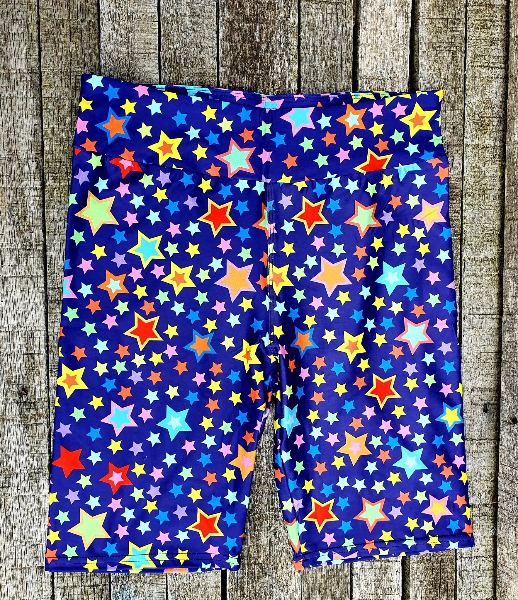 Funky Fit 24/7 Biker Shorts - Snazzy Stars