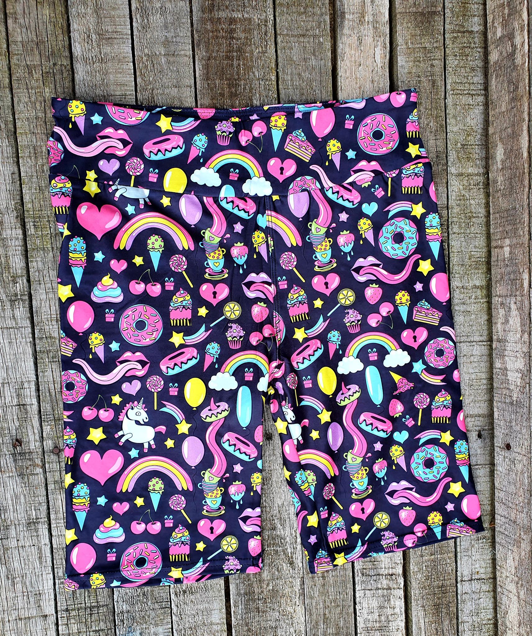 Funky Fit 24/7 Biker Shorts - Summer Party
