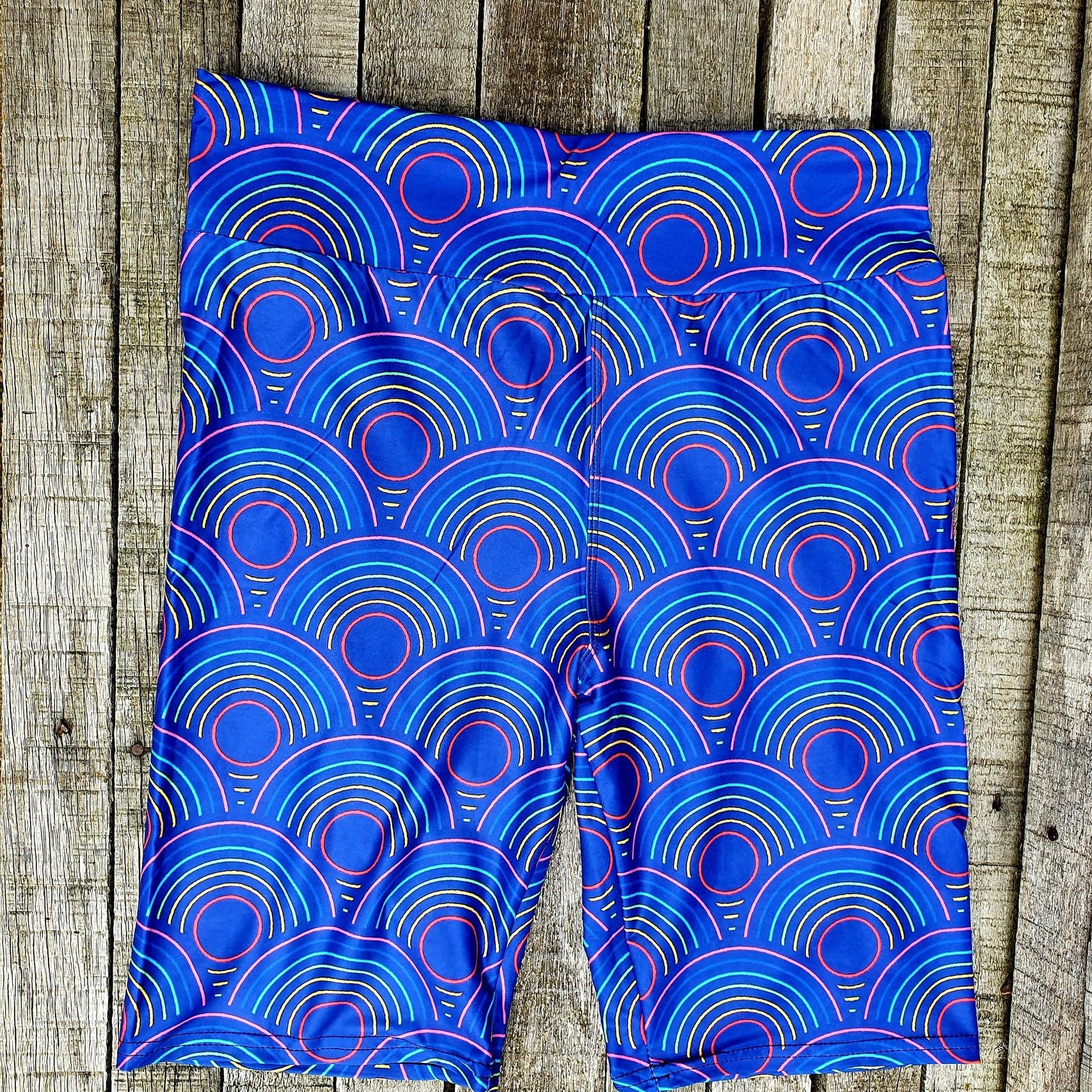 Funky Fit 24/7 Biker Shorts - Over the Rainbow