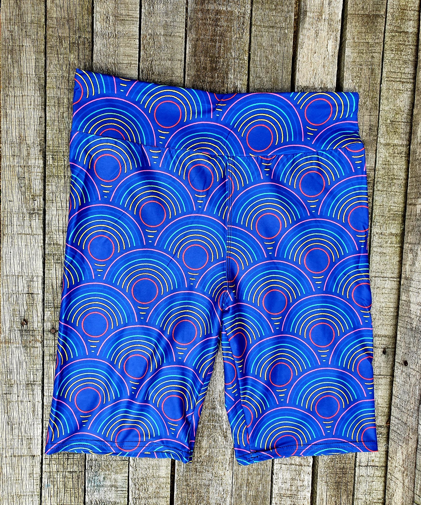 Funky Fit 24/7 Biker Shorts - Over the Rainbow