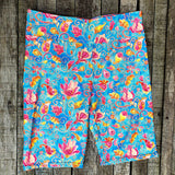 24/7 Biker Shorts - Paisley Punch
