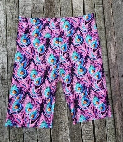 Funky Fit 24/7 Biker Shorts - Peacock Pink