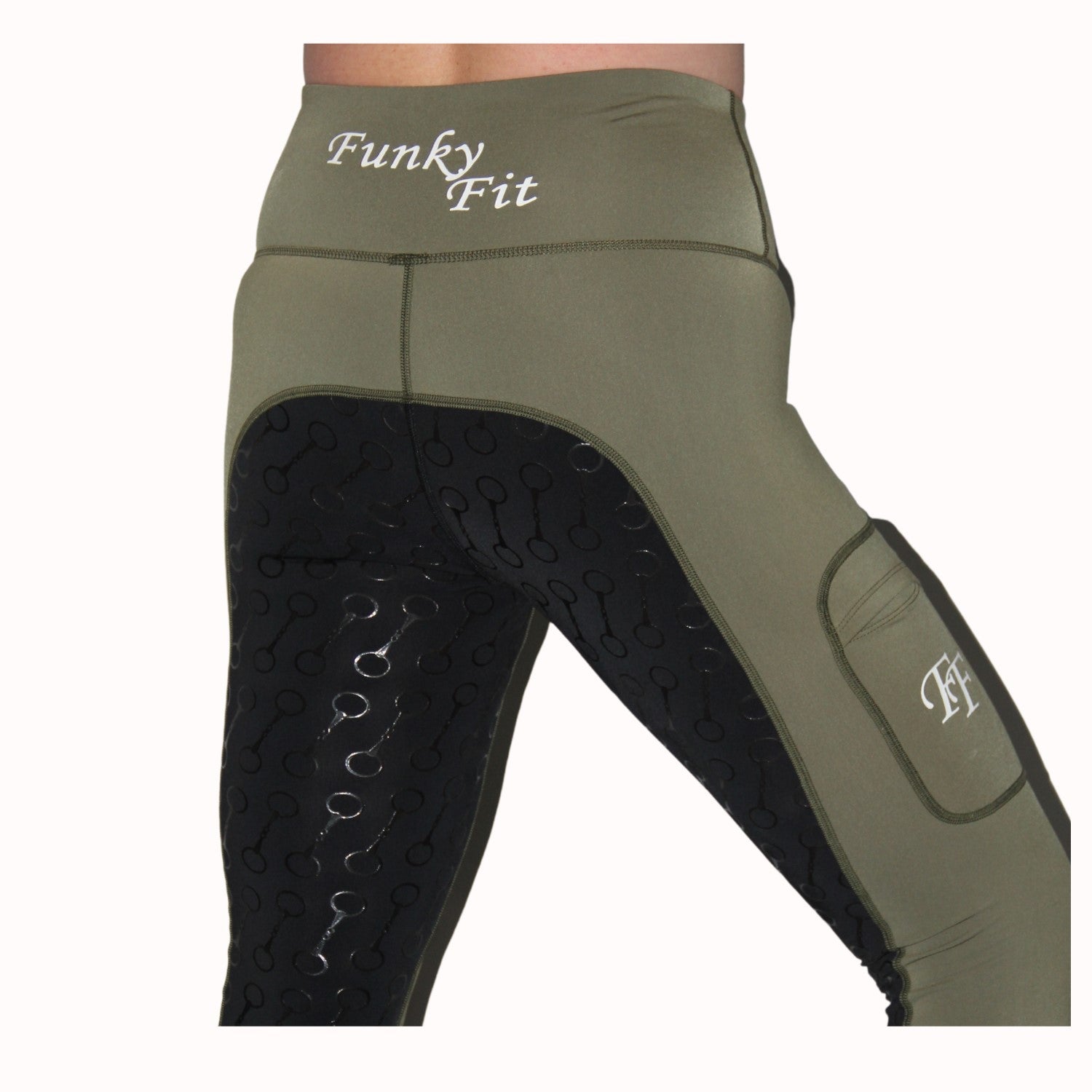 Funky Fit All Base Layers Jodphurs - Olive