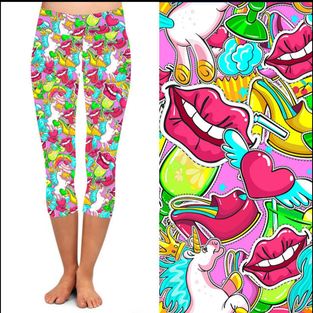 Funky Fit 24/7 Capri Leggings – Vibrant Pop