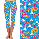 Funky Fit 24/7 Capri Legging - Rainbow Road