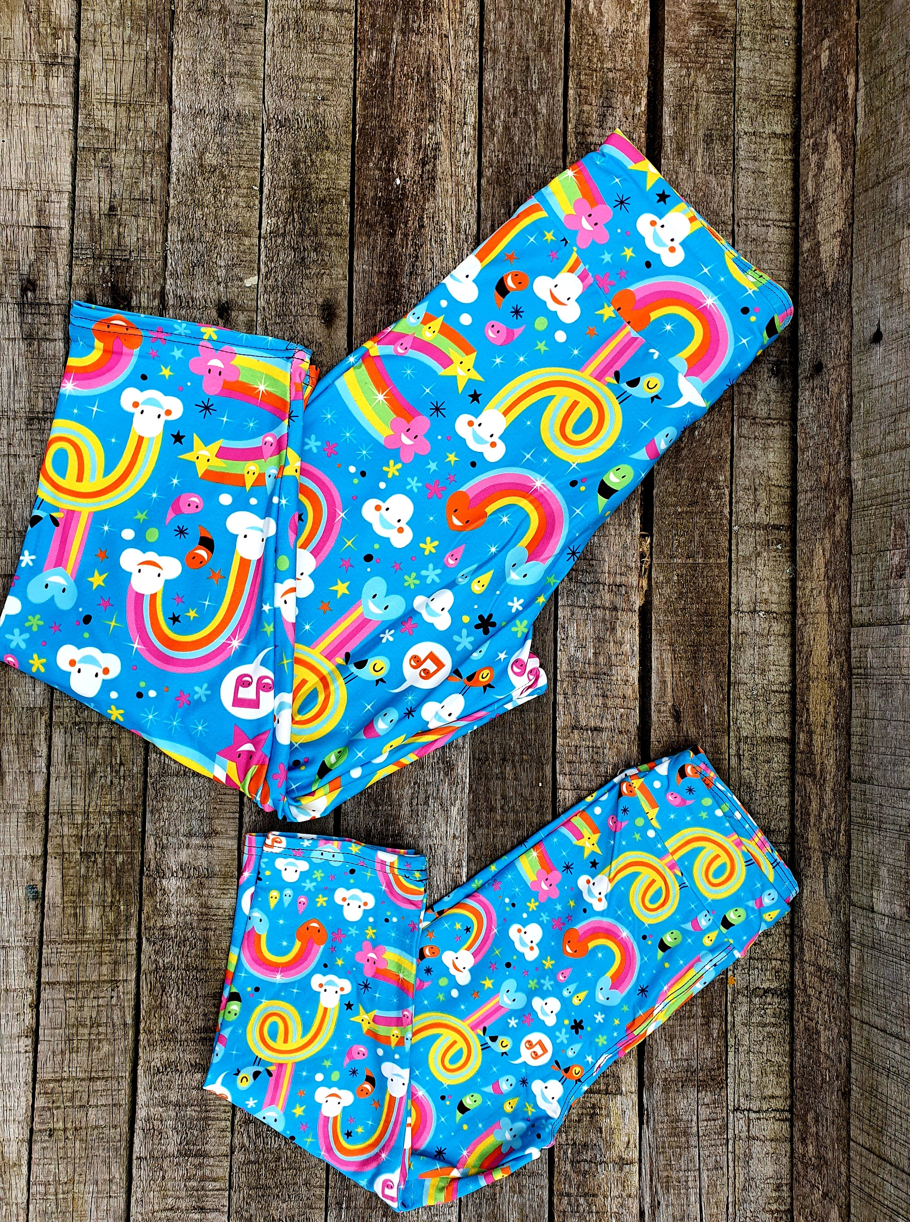 Funky Fit 24/7 Capri Legging - Rainbow Road