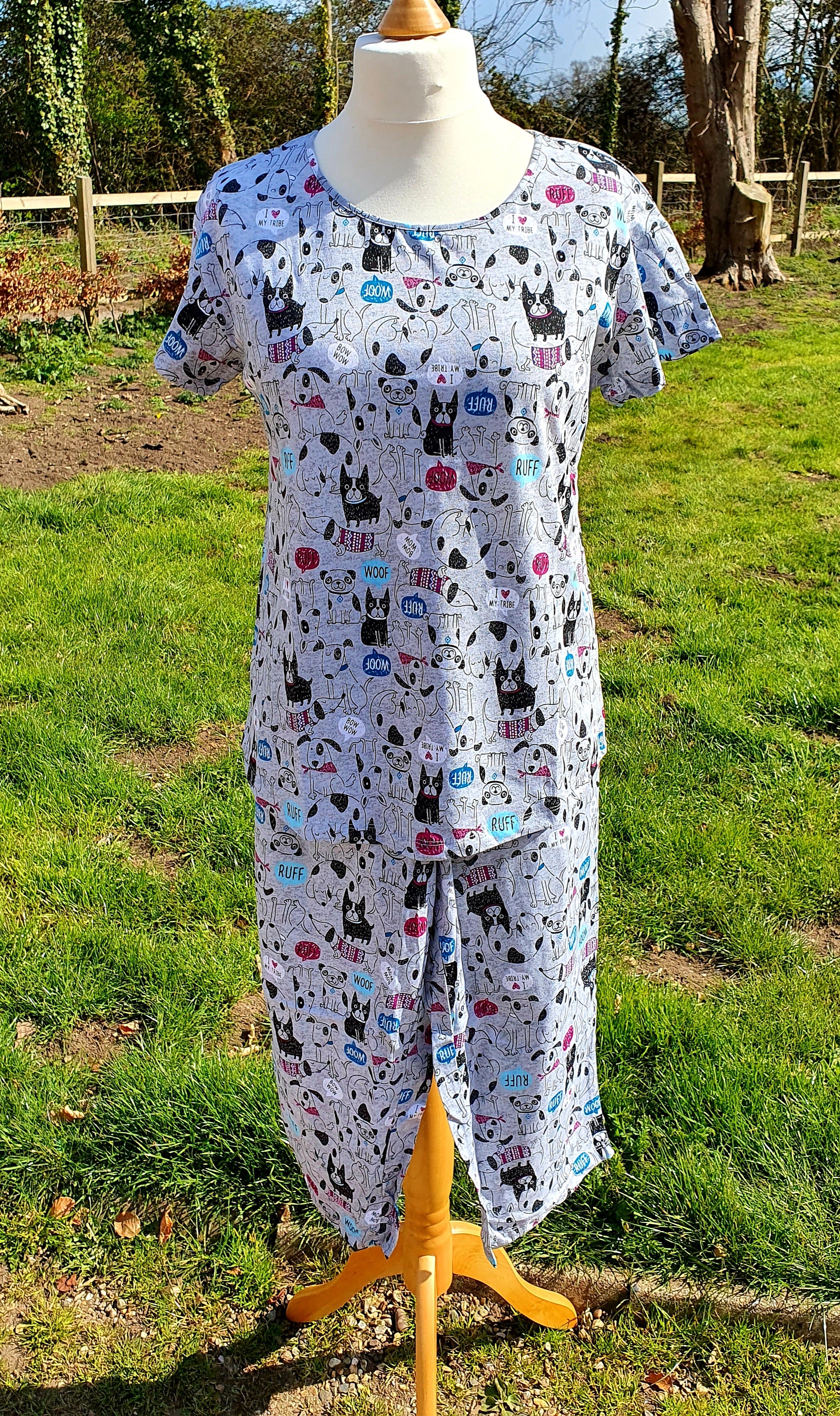 Funky Pj's (3/4 Length) - Sleeping Dog