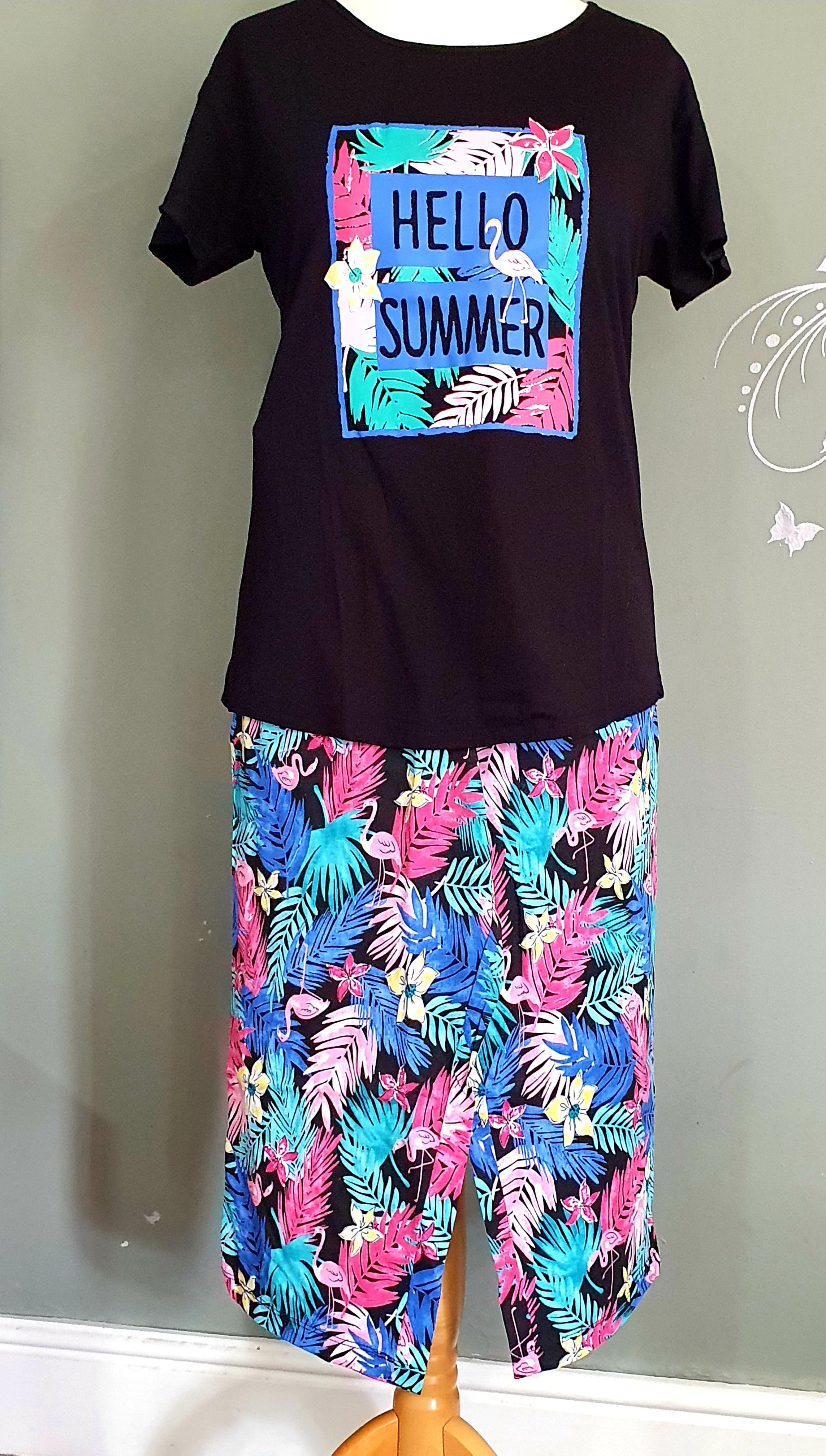 Funky Pj's (3/4 Length) - Hello Summer