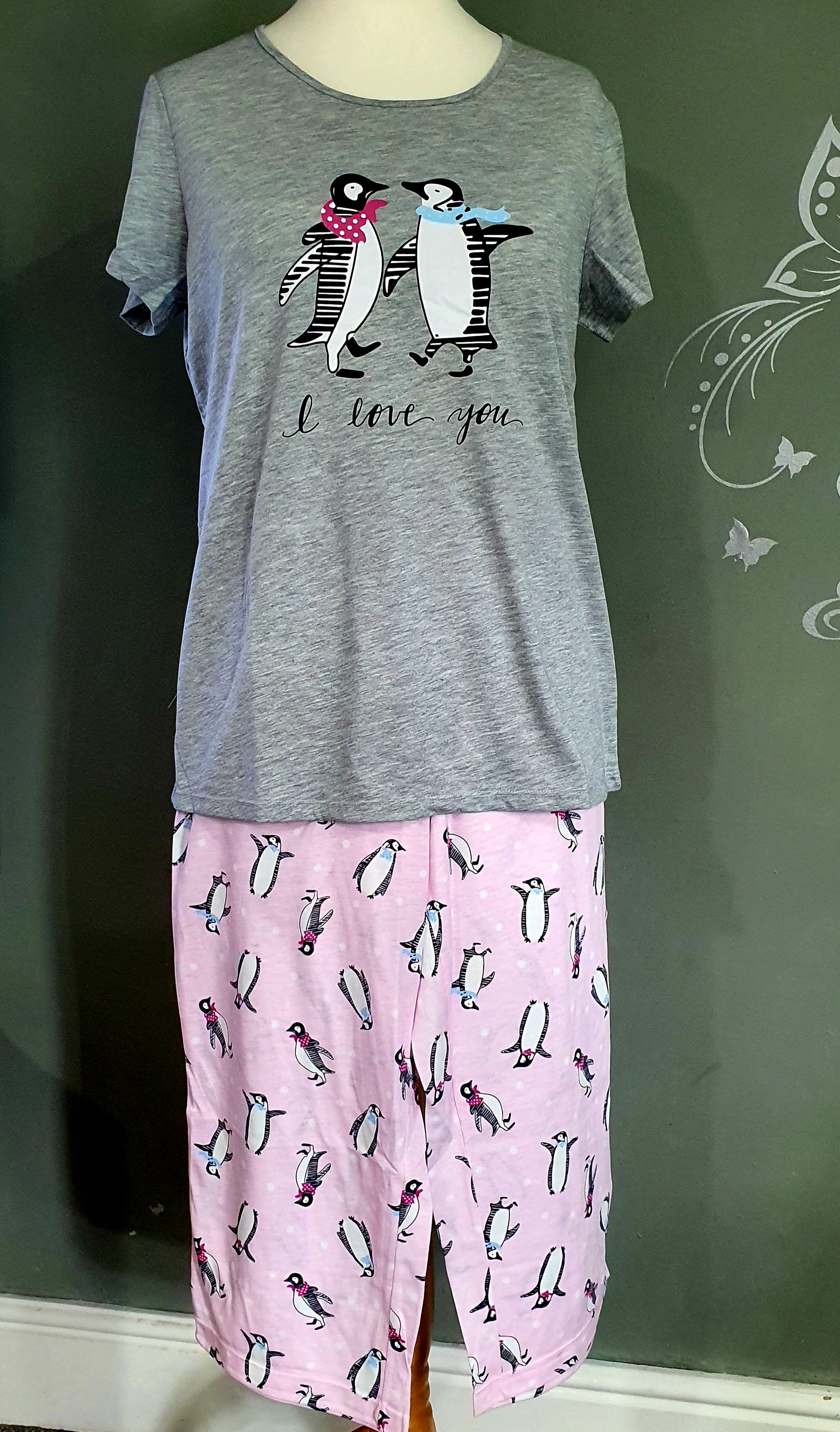 Funky Pj's (3/4 Length) - Penguins