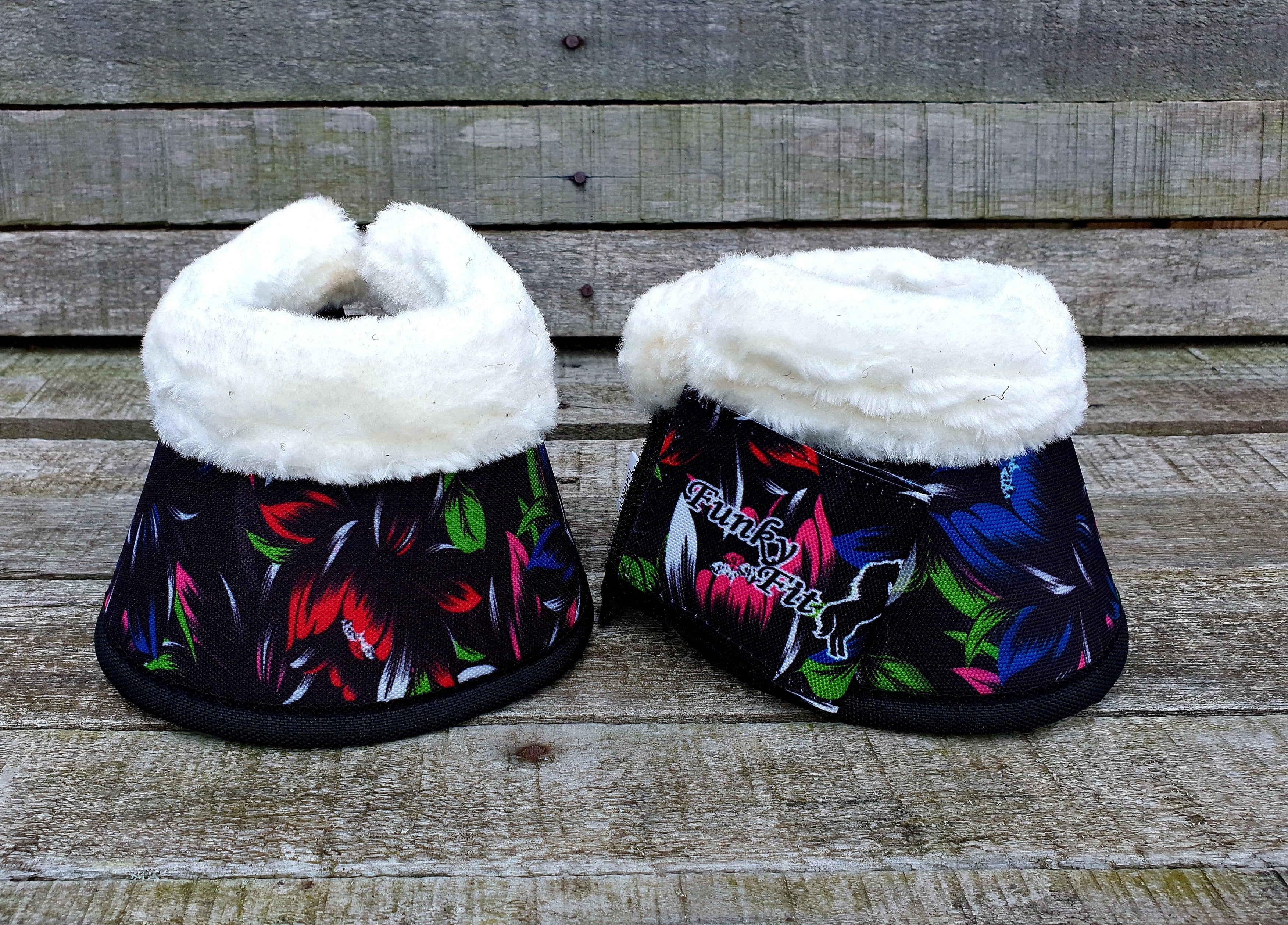 Colourful Crocuses Over Reach Boots (2pc)