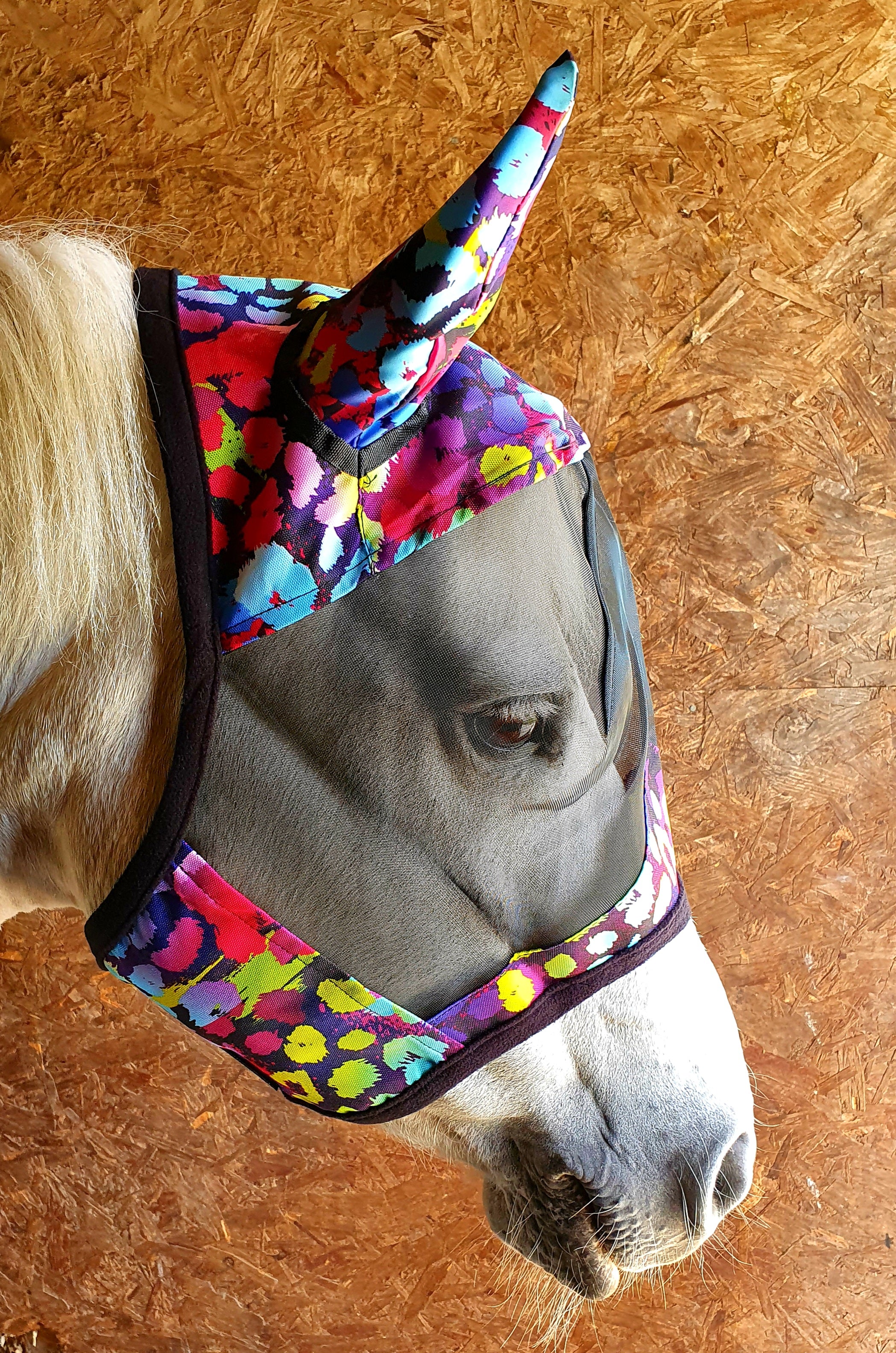 Sherbet Leopard Fly Masks