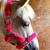 Hot Pink Fluffy Head Collar