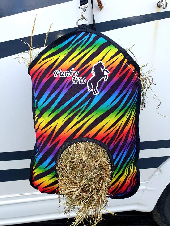 Rainbow Zebra Haybags