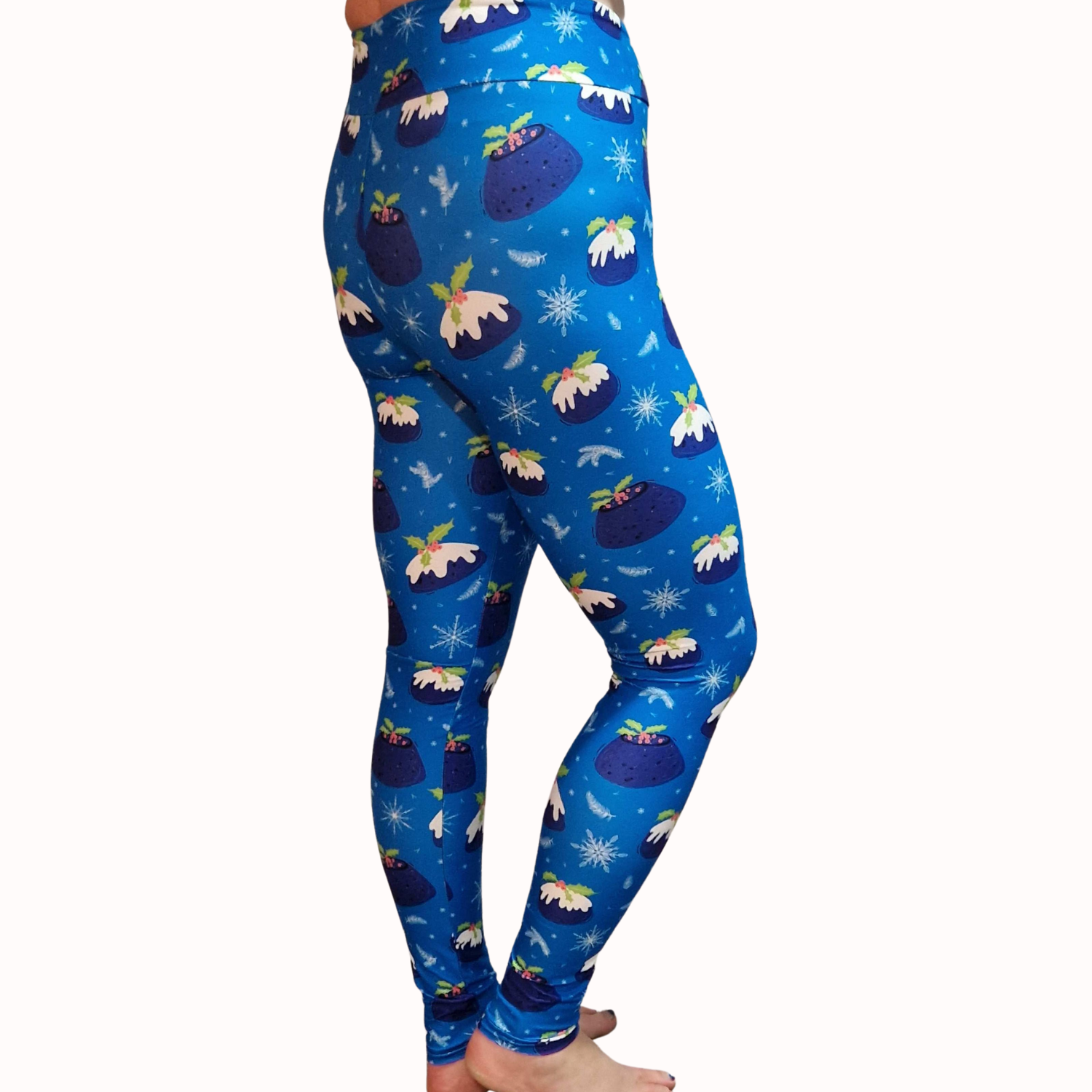 Funky Fit Yoga Leggings - Christmas Pud