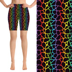 Funky Fit 24/7 Biker Shorts - Rainbow Scales