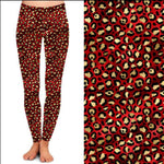 Funky Fit 24/7 Leggings – Red Leopard
