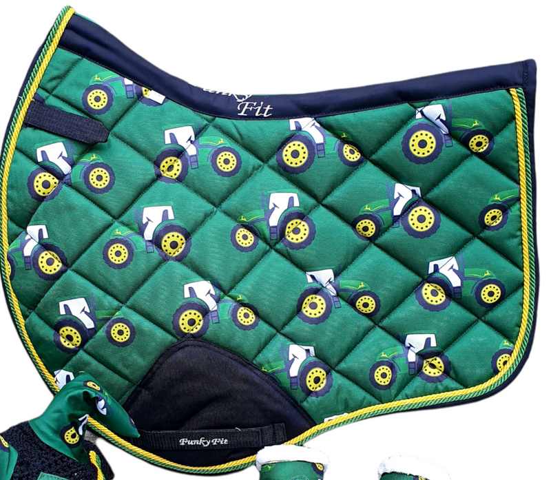 Funky Fit Equestrian Down On The Farm Close Contact Saddle Pads