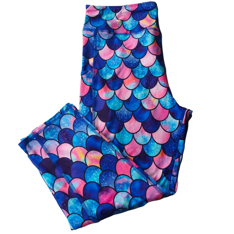 Funky Fit SCULPT Yoga Capri Leggings - Mermazing