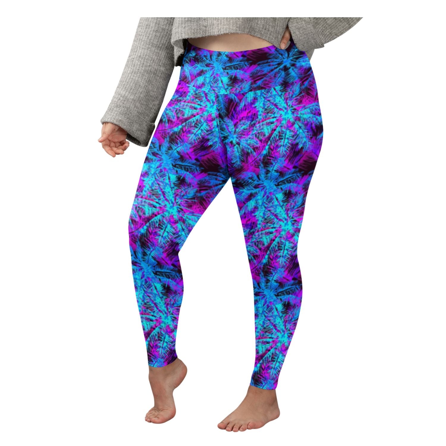 Funky Fit 24/7 Leggings - Electric Palms