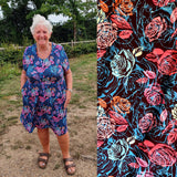 Funky Fit Vintage Skater Dress Delightful Roses