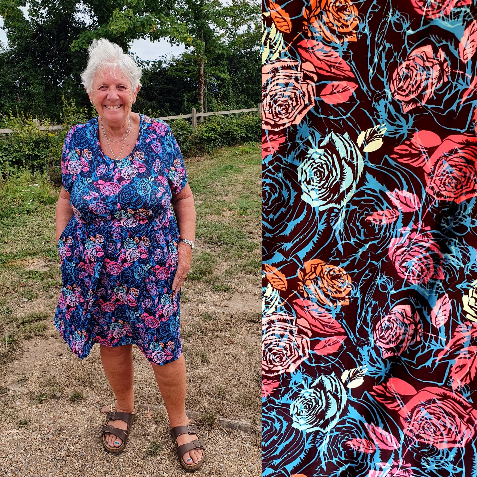 Funky Fit Vintage Skater Dress Delightful Roses