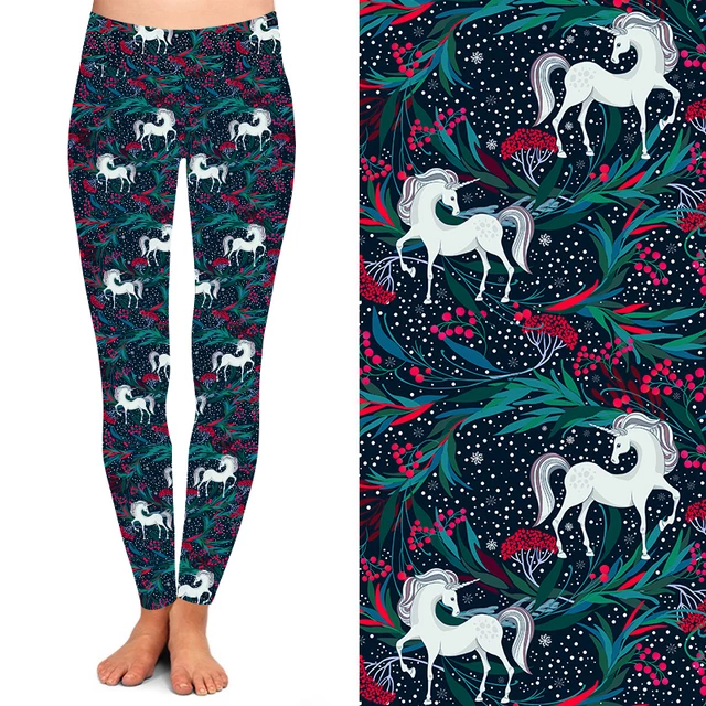 Funky Fit Yoga Leggings - Unicorn Noel