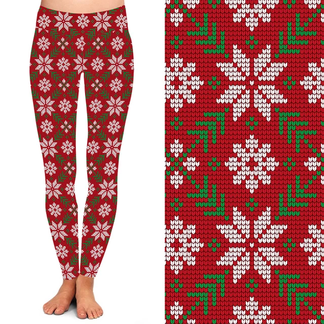 Funky Fit 24/7 Full Length Leggings – Christmas Knit Pattern