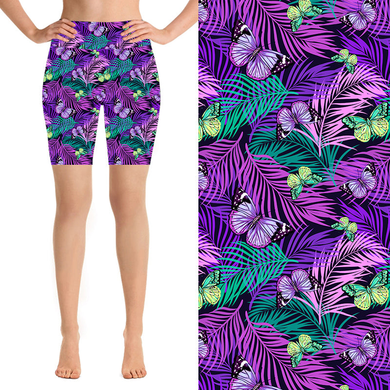 24/7 Biker Shorts - Purple Paradise