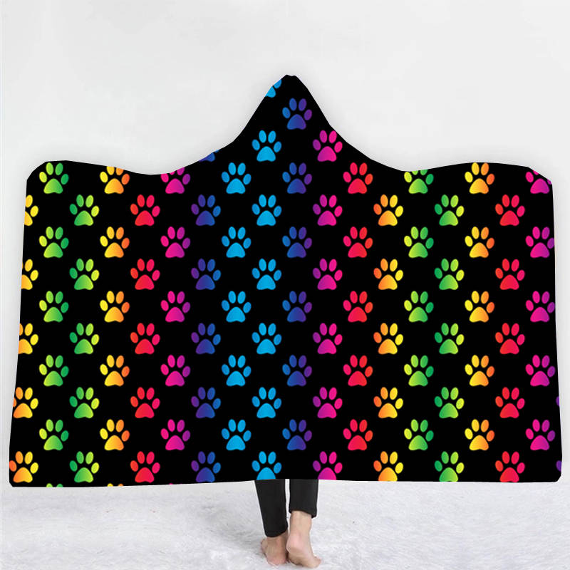 Funky Fit Snuggly Blanket - Rainbow Paws