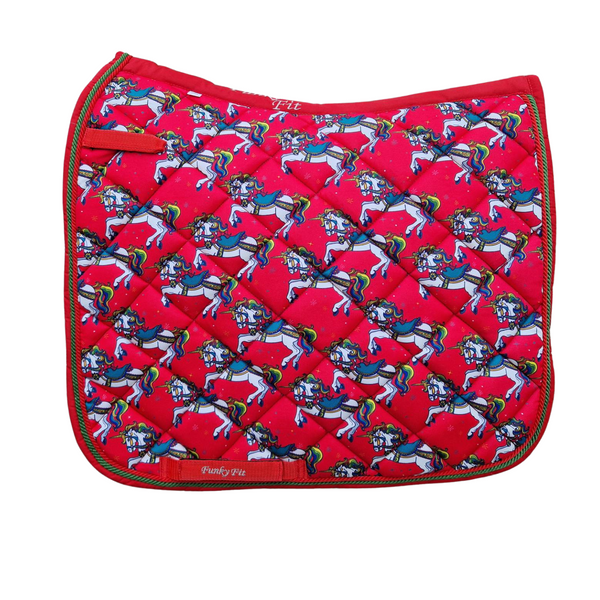 Funky Fit Equestrian Summer Carousel  Dressage Saddle Pads