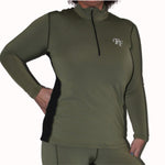 Funky Fit All Base Layers Jodphurs - Olive