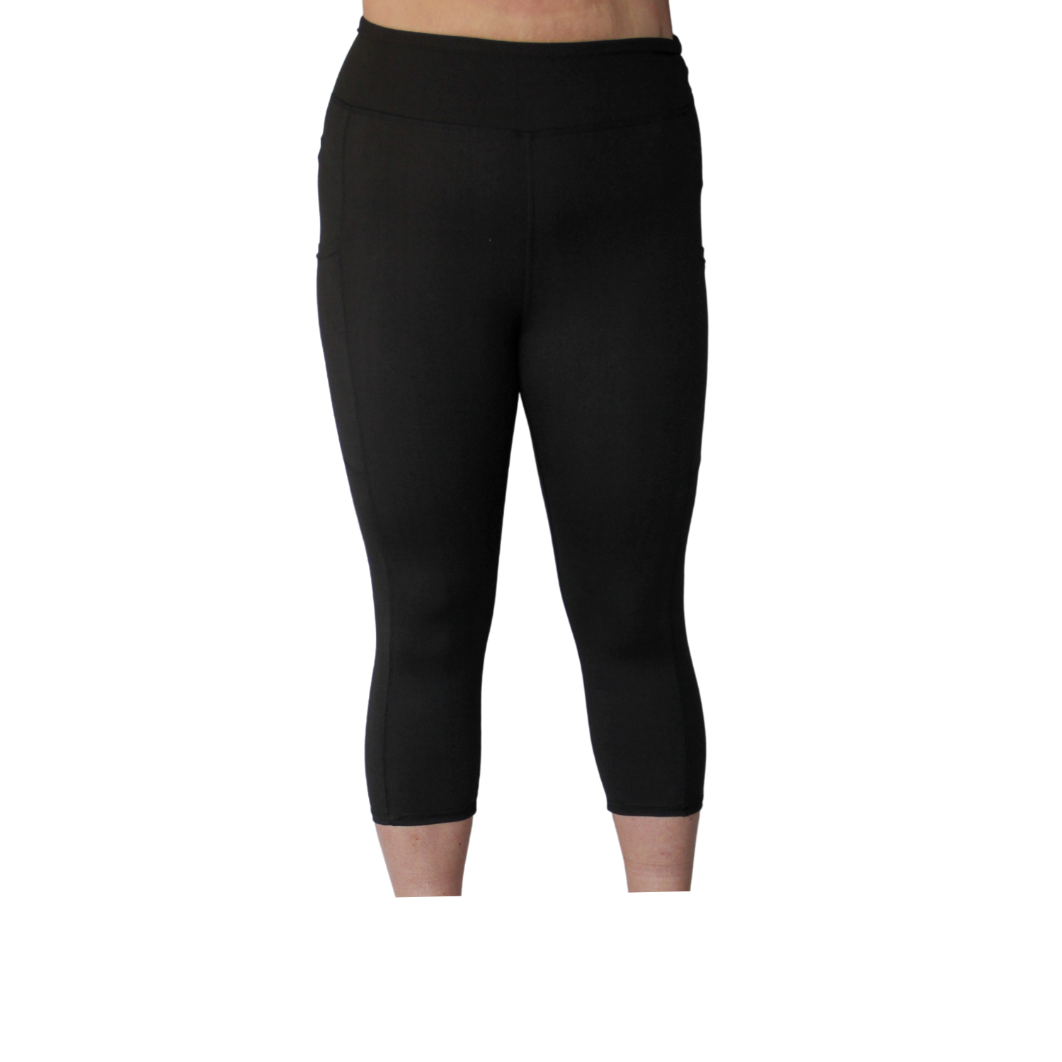 Funky Fit SCULPT Yoga Capri Leggings- Black